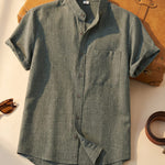 Ignacio Cotton Linen Short-Sleeve Shirt