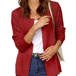 Zeagoo Women's Button Down Crochet Sweater Cardigan