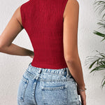 Zeagoo Sleeveless Crop Top Square Neck Tank Top
