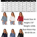 Zeagoo Women's Button Down Shirt Long Sleeve Chiffon Blouse