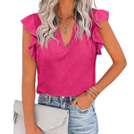 Shirts Short Sleeve Loose T Shirt Blouses - Zeagoo (Us Only)