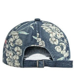 Roselle Floral Denim Cap