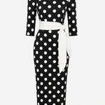 Ruby Turner | Polka Dot Midi Dress For Women