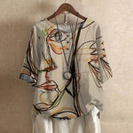 Lavinia | The Vintage Floral Short-Sleeve Blouse