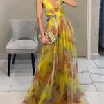 La Scintilla | Elegant Floral Maxi Dress