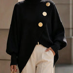 Amelia - Button Detail Knit Sweater