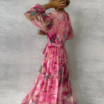 Sophie™ | Elegant Floral Pattern Dress
