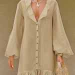 Zeagoo Women's Breezy Flared Sleeve Cotton Maxi Dress