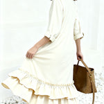 Zeagoo Women's Boho Tiered Ruffle Maxi Dress