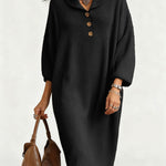 Zeagoo Women's Casual Relaxed Drape Knit Midi Dress