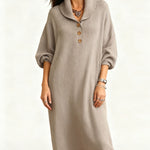 Zeagoo Women's Casual Relaxed Drape Knit Midi Dress
