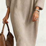 Zeagoo Women's Casual Relaxed Drape Knit Midi Dress