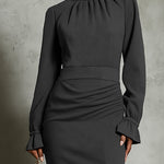 Zeagoo Elegant Formal Bodycon Midi Dresses for Women Casual Elegant Summer 2026 Work Brunch