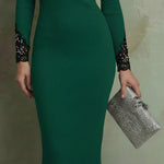 Zeagoo Elegant Lace Details Knit Midi Dress for Women Casual Elegant Summer 2026 Work Brunch