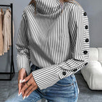 Zeagoo Stylish Striped High Collar Blouse for Women Casual Work Office Loose Fit 2026 | Under $40