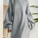 Zeagoo Women's Casual Oversized Lantern Sleeve Maxi Dress