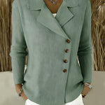 Zeagoo Women's Casual Slant Placket Ribbed Knit Cardigan