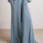 Zeagoo Women's Casual Easygoing Style Textured Jumpsuit