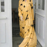 Zeagoo Elegant Esthetic Plant Pattern Maxi Dress for Women Casual Beach Vacation Summer 2026