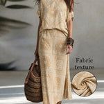 Romantic Vacation Style Printed 2-Piece Set
