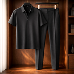 Executive Casual Silk-Feel Set