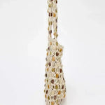 Boho Crochet Beaded Mesh Tote Bag