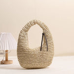 Hand Woven Straw Woven Handbag