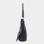 Quilted Leather Hobo Shoulder Bag
