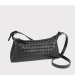 Woven Leather Hobo Crossbody Shoulder Bag