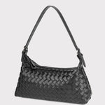 Woven Leather Hobo Crossbody Shoulder Bag
