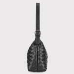 Woven Leather Hobo Crossbody Shoulder Bag