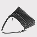 Woven Leather Hobo Crossbody Shoulder Bag
