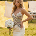 Floral Print Lace Trim Sleeveless Cami Top