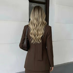 Long Sleeve Formal Mini Blazer Dress