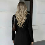 Long Sleeve Formal Mini Blazer Dress