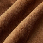 Brown Ruched Wrap Midi Skirt