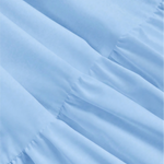 Light Blue Halter V Neck Coin Trim Tiered Midi Dress