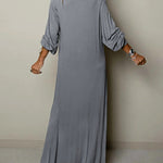 Zeagoo Women's Casual Classic Long Sleeve V-neck Maxi Dress