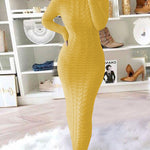 Zeagoo Women's Cable Knit Long Sleeves Knit Dress