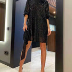Zeagoo Women's Casual Loose Sequin Party Dress
