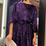 Zeagoo Women's Casual Loose Sequin Party Dress