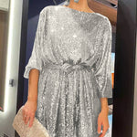 Zeagoo Women's Casual Loose Sequin Party Dress