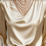 Zeagoo Urban Casual Smooth Satin Blouse for Women Elegant Office Work Dressy 2026 | Under $40