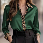 Zeagoo Semi Formal Leopard Print Shirt for Women Casual Work Office Loose Fit 2026 | Under $40