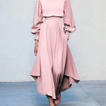 Zeagoo Women's Casual Asymmetrical Hem Flowy Maxi Dress