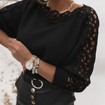 Zeagoo Elegant Lace Trim Fuzzy Knit Sweater for Women Casual Work Office Loose Fit 2026 | Under $25