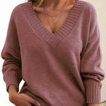Zeagoo Elegant Casual V-neck Knit Sweater for Women Casual Work Office Loose Fit 2026 | Under $25