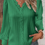 Zeagoo Women's Cute Lace Patchwork Long Sleeve Blouse for Women Elegant Date Night Party 2026 | Under $40