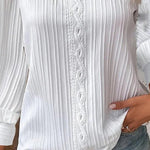 Zeagoo Women's Cute Lace Patchwork Long Sleeve Blouse for Women Elegant Date Night Party 2026 | Under $40