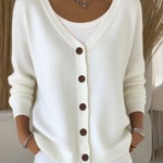 Zeagoo Women's Casual Comfort V-Neck Knit Cardigan